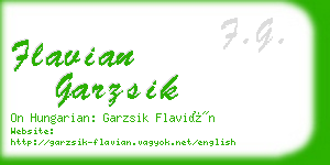 flavian garzsik business card